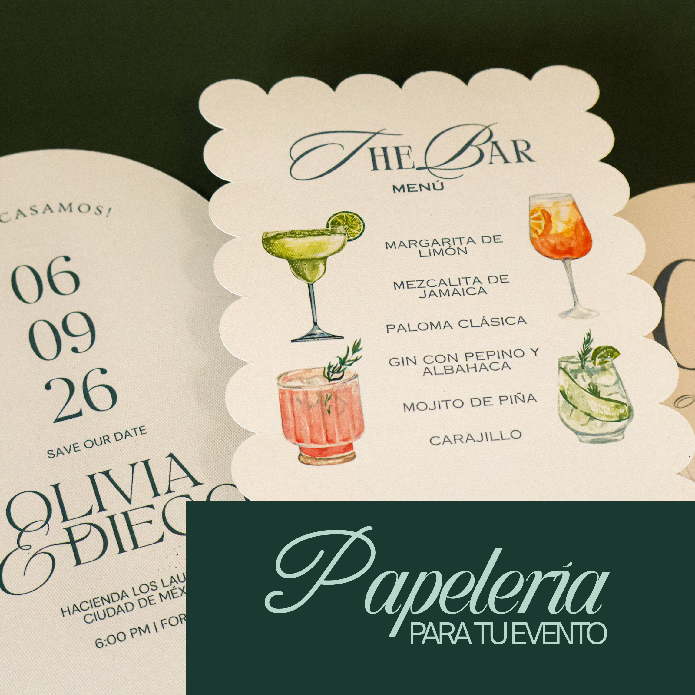 Papelería para eventos
